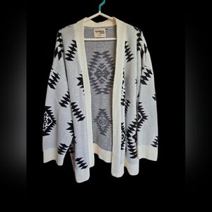 Savannah Jane Black and White Cardigan